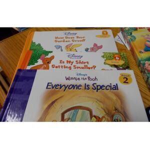 Three Disney "Pooh" Books and Three Little Pigs